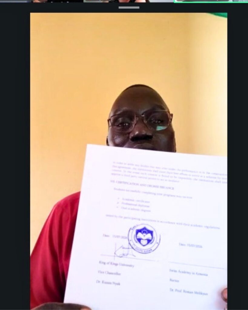 Memorandum of Understanding with Kings of Kings University, South Sudan