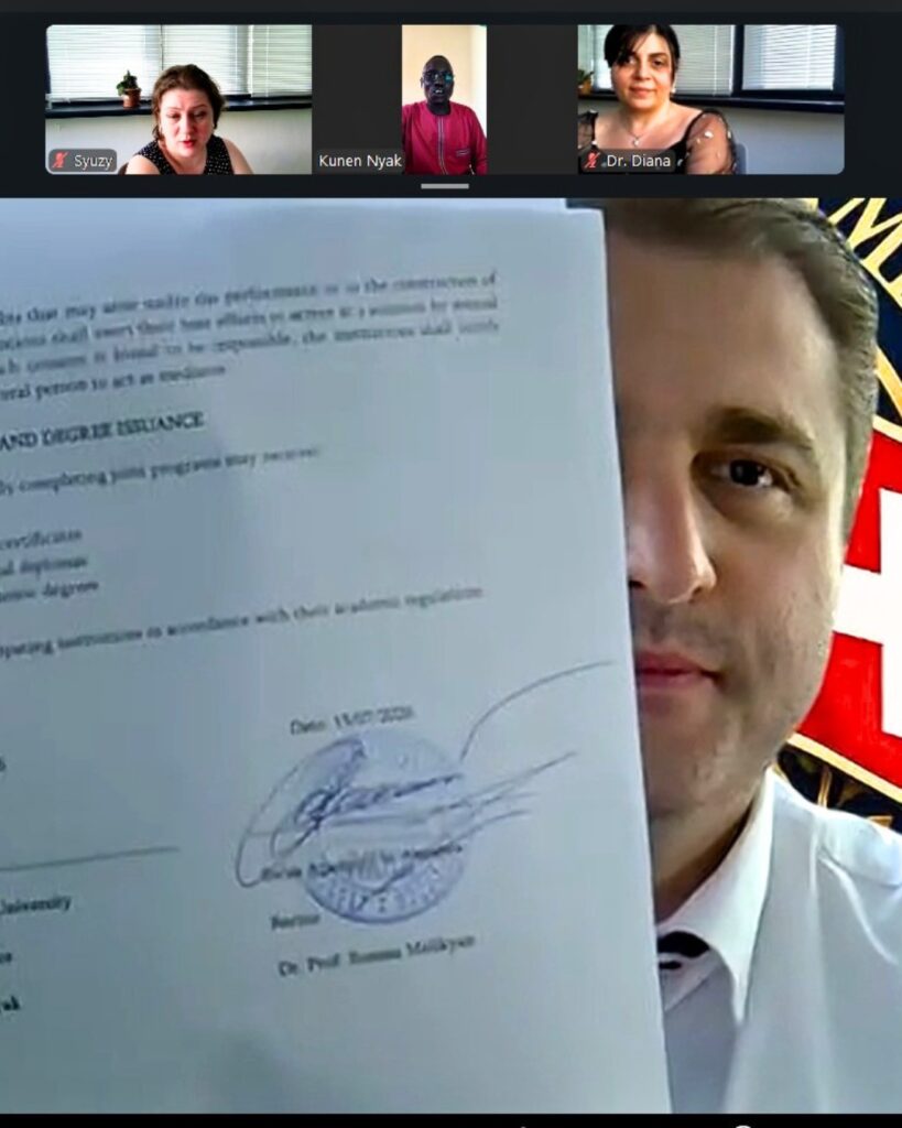 Memorandum of Understanding with Kings of Kings University, South Sudan